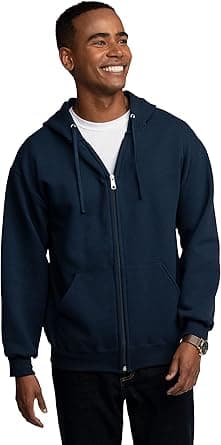 Fruit of the Loom Mens Eversoft Fleece Hoodies, Pullover & Full Zip, Moisture Wicking & Breathable, Sizes S-4x